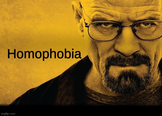 Breaking bad | Homophobia | image tagged in breaking bad | made w/ Imgflip meme maker