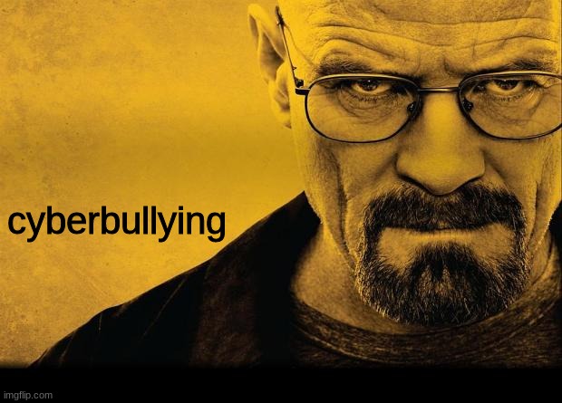 Breaking bad | cyberbullying | image tagged in breaking bad | made w/ Imgflip meme maker