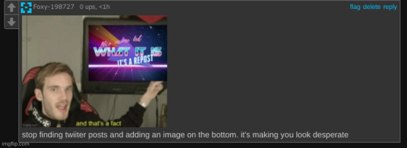 time to see how long until iceu flags the comment | made w/ Imgflip meme maker