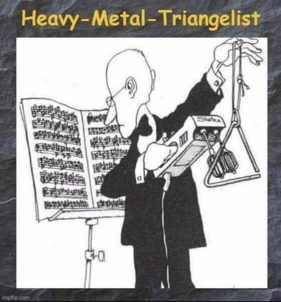Heavy metal triangelist | image tagged in heavy metal triangelist | made w/ Imgflip meme maker