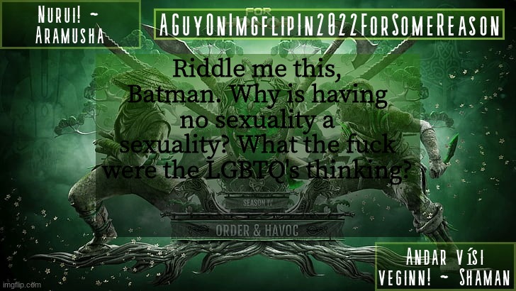 ive decided my school doesnt have time to worry abouty people saying the fuck word | Riddle me this, Batman. Why is having no sexuality a sexuality? What the fuck were the LGBTQ's thinking? | image tagged in aguyonimgflipforsomereason announcement temp 6 | made w/ Imgflip meme maker