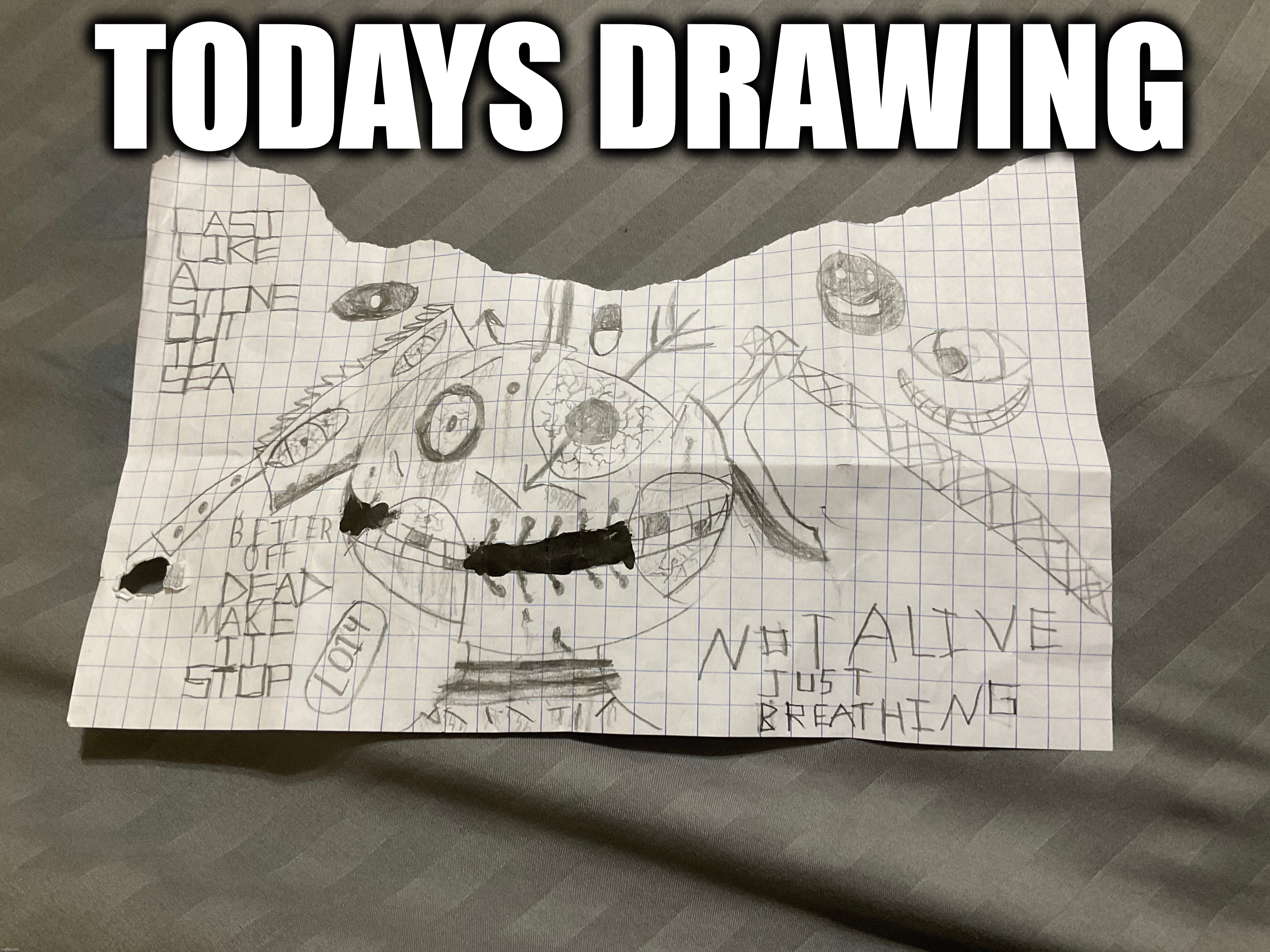 TODAYS DRAWING | image tagged in minecraft | made w/ Imgflip meme maker