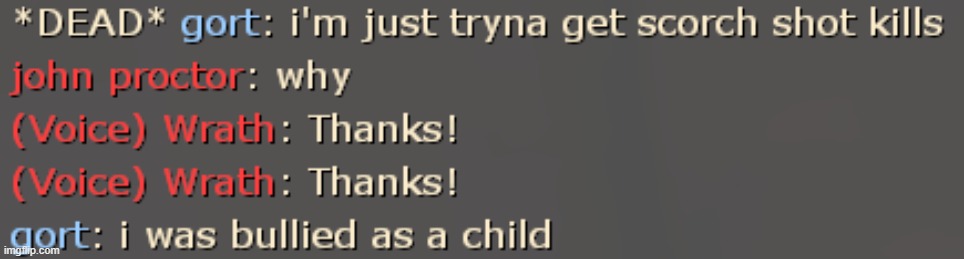 (Voice) Wrath: Thanks! | made w/ Imgflip meme maker