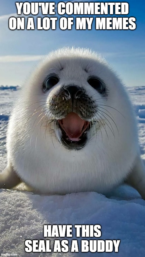 You can't wait for inspiration. You have to go after it with a c | YOU'VE COMMENTED ON A LOT OF MY MEMES HAVE THIS SEAL AS A BUDDY | image tagged in you can't wait for inspiration you have to go after it with a c | made w/ Imgflip meme maker