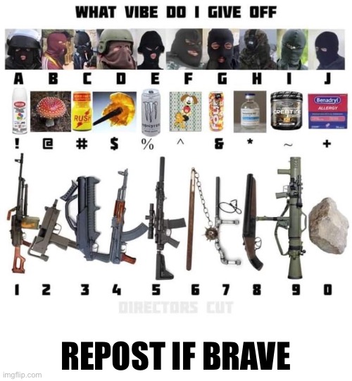 REPOST IF BRAVE | made w/ Imgflip meme maker