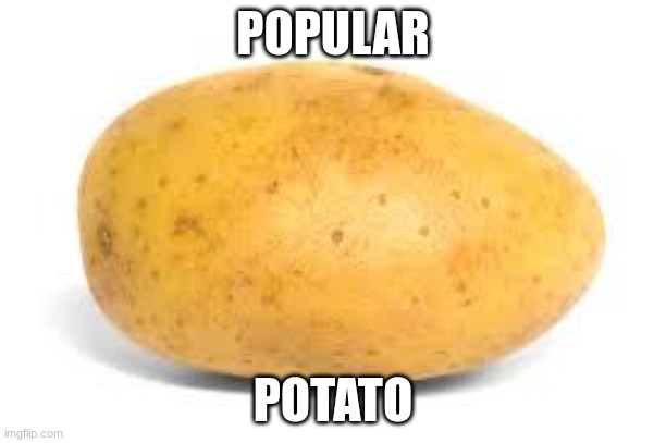 Potato | POPULAR; POTATO | image tagged in potato | made w/ Imgflip meme maker