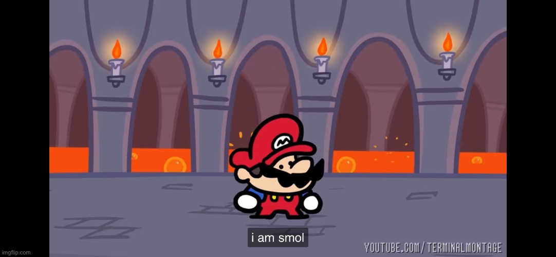 Mario is smol | made w/ Imgflip meme maker