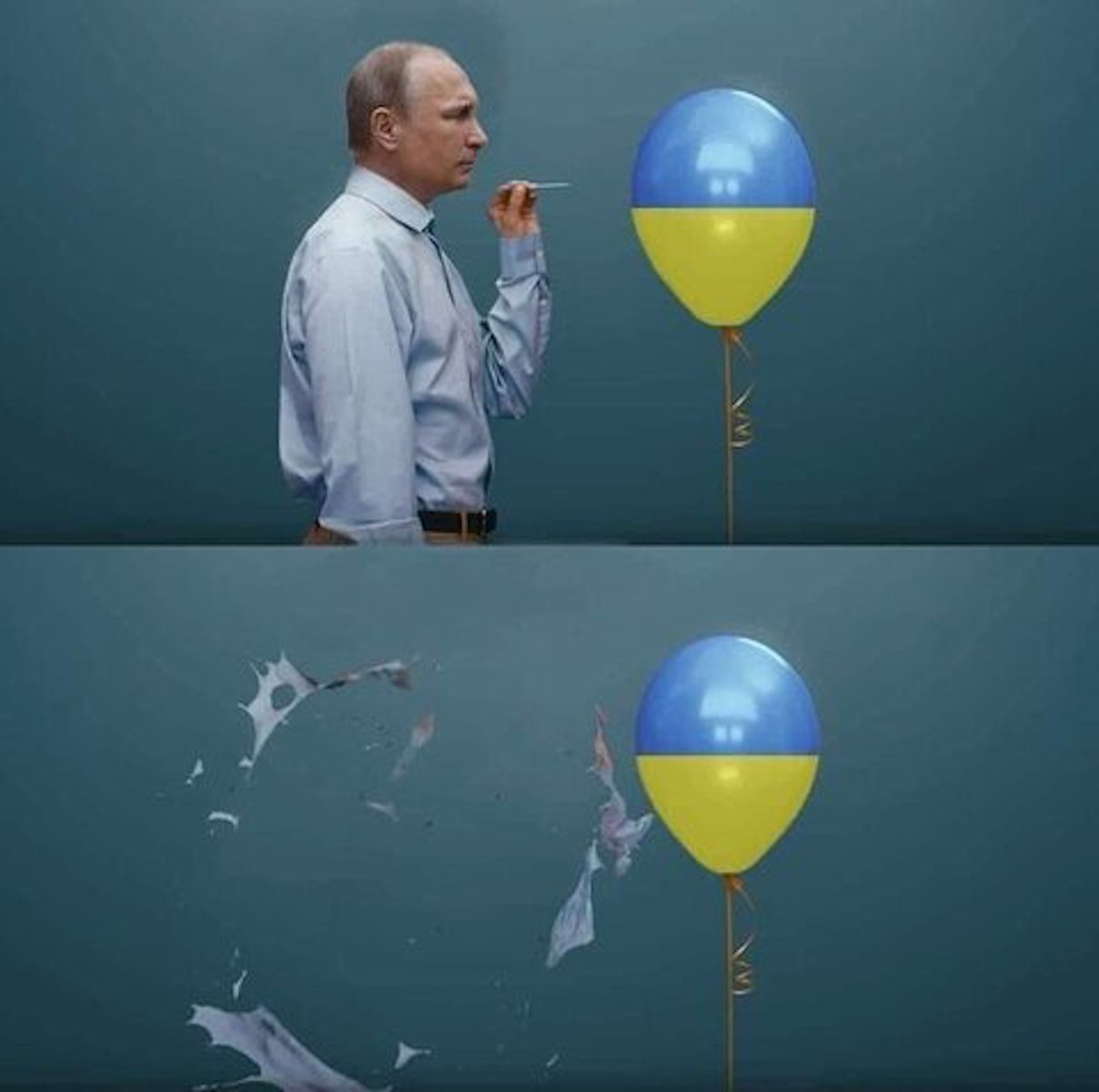 High Quality Putin's War in Ukraine Blank Meme Template