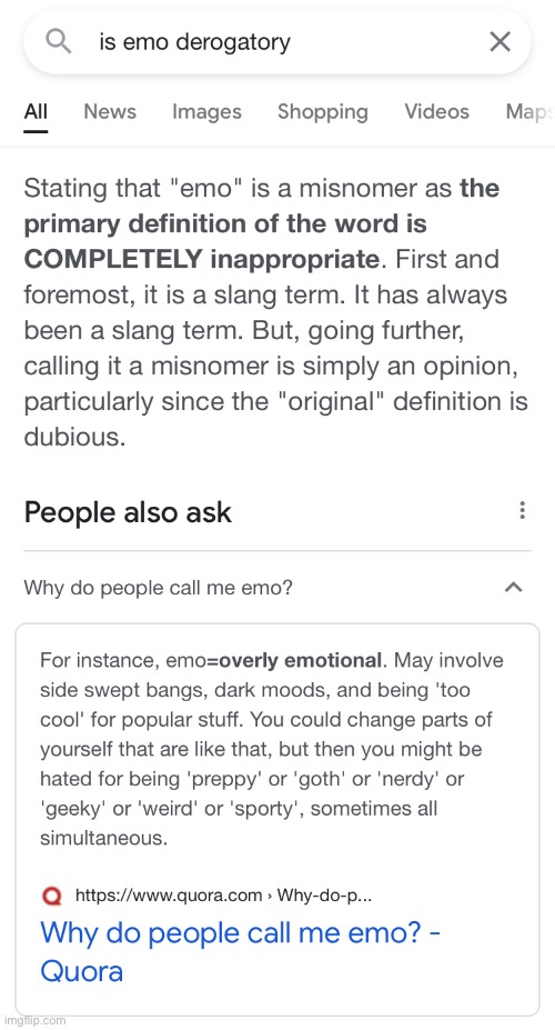 emo | made w/ Imgflip meme maker