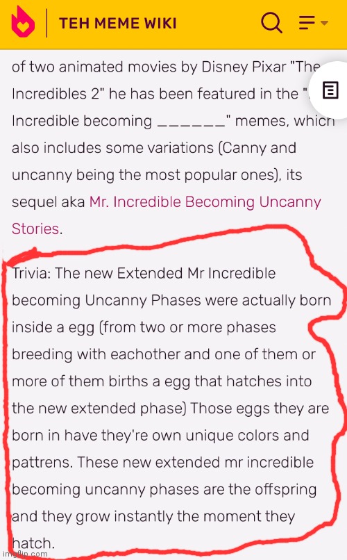 real lore | image tagged in lore,real,mr incredible becoming uncanny,trivia crack,wiki,wikipedia | made w/ Imgflip meme maker