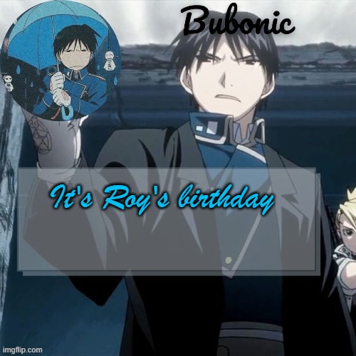 E (Thanks Elias) | It's Roy's birthday | image tagged in e thanks elias | made w/ Imgflip meme maker