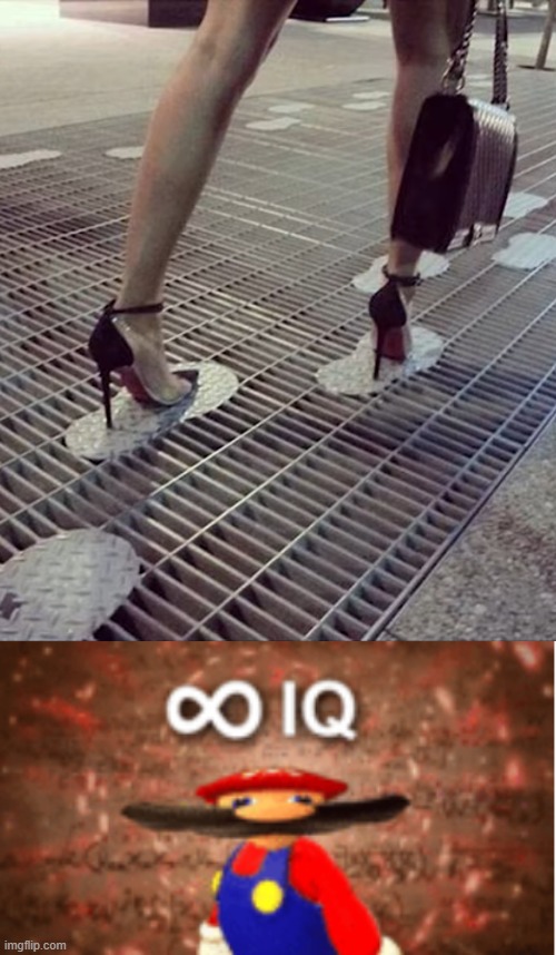 so she doesn't fall | image tagged in infinite iq | made w/ Imgflip meme maker