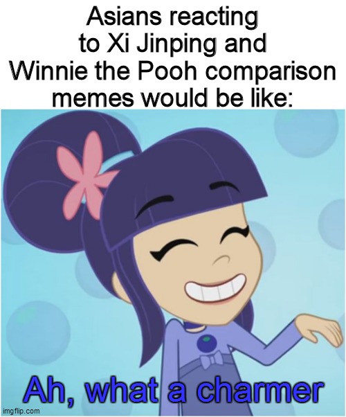 Ah, what a charmer Xi Jinping and Winnie the Pooh they're are | Asians reacting to Xi Jinping and Winnie the Pooh comparison memes would be like:; Ah, what a charmer | image tagged in strawberry shortcake,strawberry shortcake berry in the big city,xi jinping,winnie the pooh,asians,memes | made w/ Imgflip meme maker