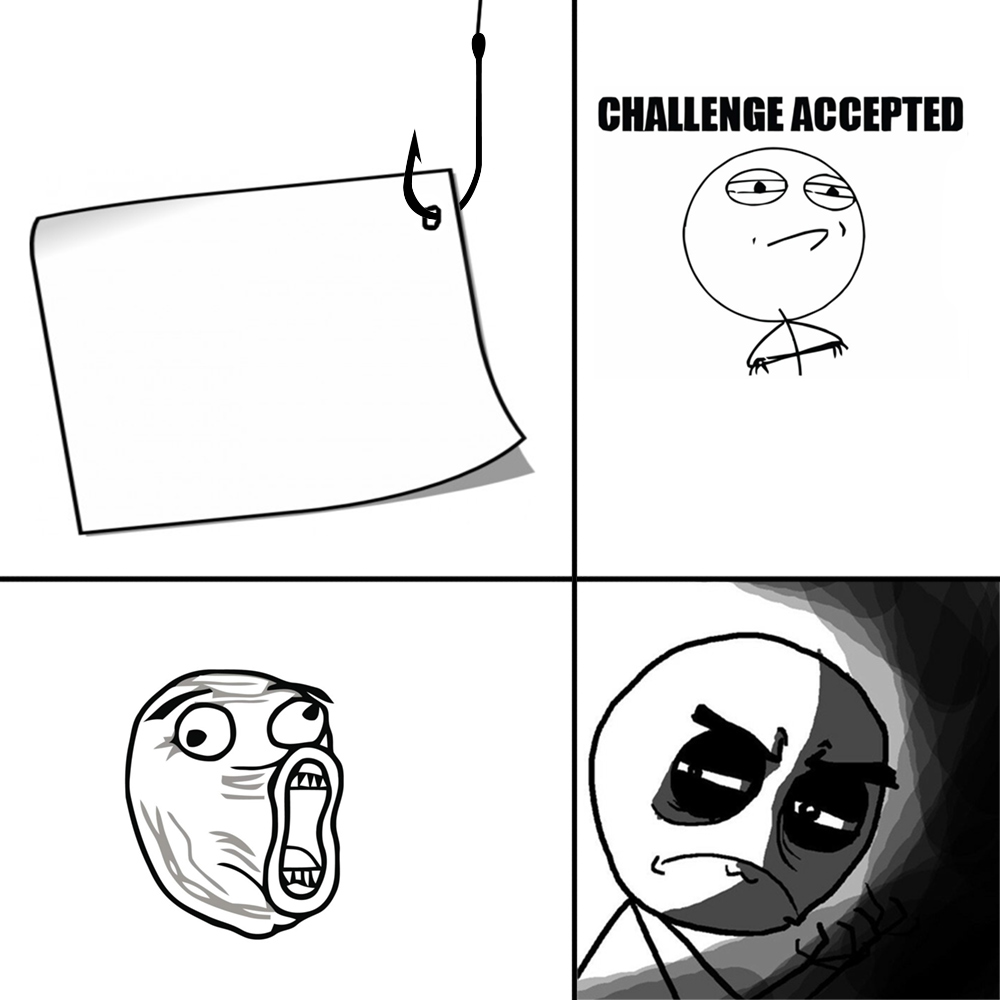 Challenge Accepted Rage Face Meme Generator - Imgflip