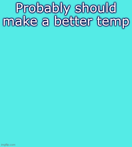 le temp | Probably should make a better temp | image tagged in le temp | made w/ Imgflip meme maker