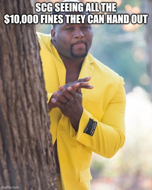 Buddy's 1000 |  SCG SEEING ALL THE $10,000 FINES THEY CAN HAND OUT | image tagged in anthony adams rubbing hands,afl,australia,meanwhile in australia,sports | made w/ Imgflip meme maker