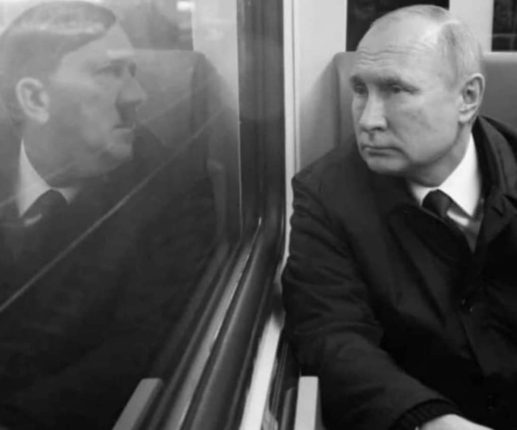 putin hitler train mirror Blank Meme Template