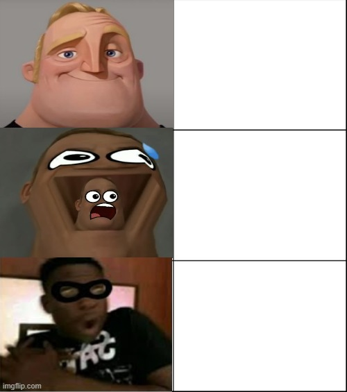 Mr. Incredible Becomes Uncanny - Devolving Creepy Video Meme Template