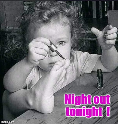 Just doing my nails ! | image tagged in friday night funkin | made w/ Imgflip meme maker
