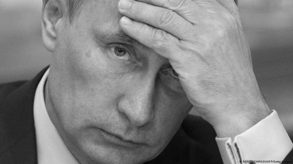 High Quality Sad Putin grayscale Blank Meme Template