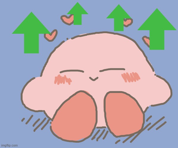 Kirby gives hearts | image tagged in kirby gives hearts | made w/ Imgflip meme maker