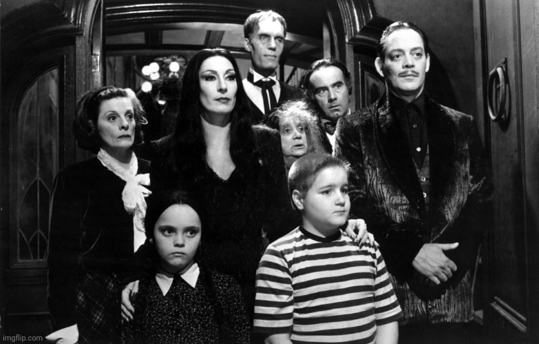 The Addams family | image tagged in the addams family | made w/ Imgflip meme maker
