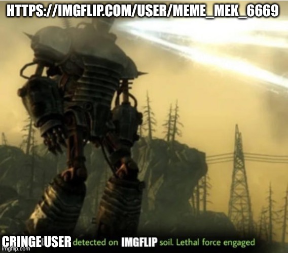 https://imgflip.com/user/Meme_mek_6669 | HTTPS://IMGFLIP.COM/USER/MEME_MEK_6669; CRINGE USER | image tagged in idk | made w/ Imgflip meme maker