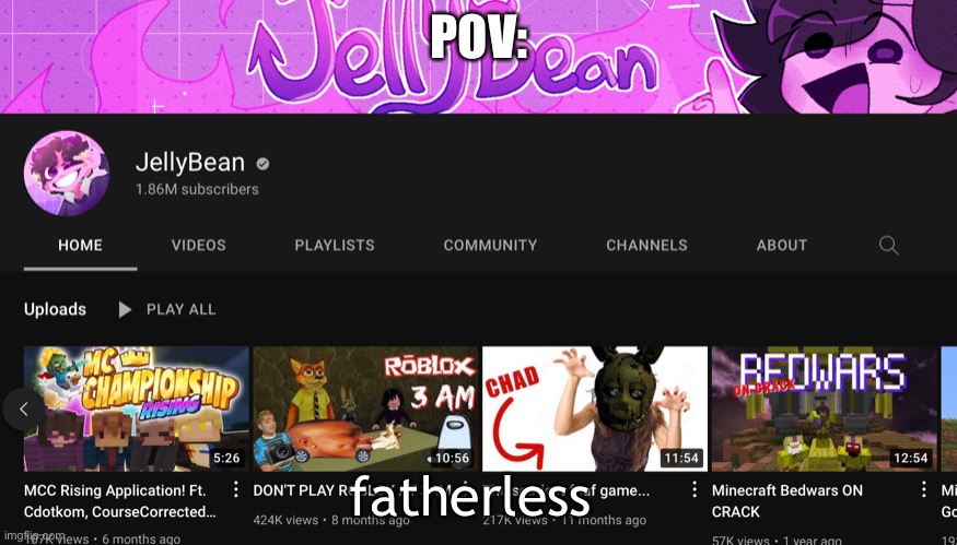 this is overall parentless tbh | POV:; fatherless | made w/ Imgflip meme maker