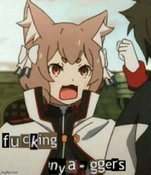 uploaded this to imgflip now | image tagged in fucking nya-ggers | made w/ Imgflip meme maker