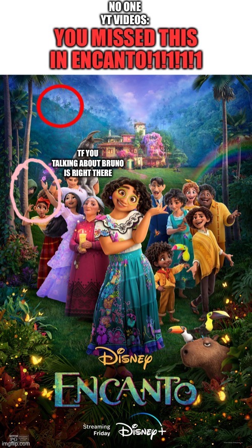 TF YOU TALKING ABOUT BRUNO IS RIGHT THERE | made w/ Imgflip meme maker