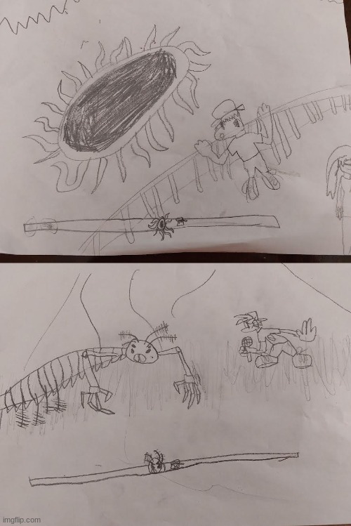 Concepts for a FNF mod called "Funky Flesh Pit" | made w/ Imgflip meme maker