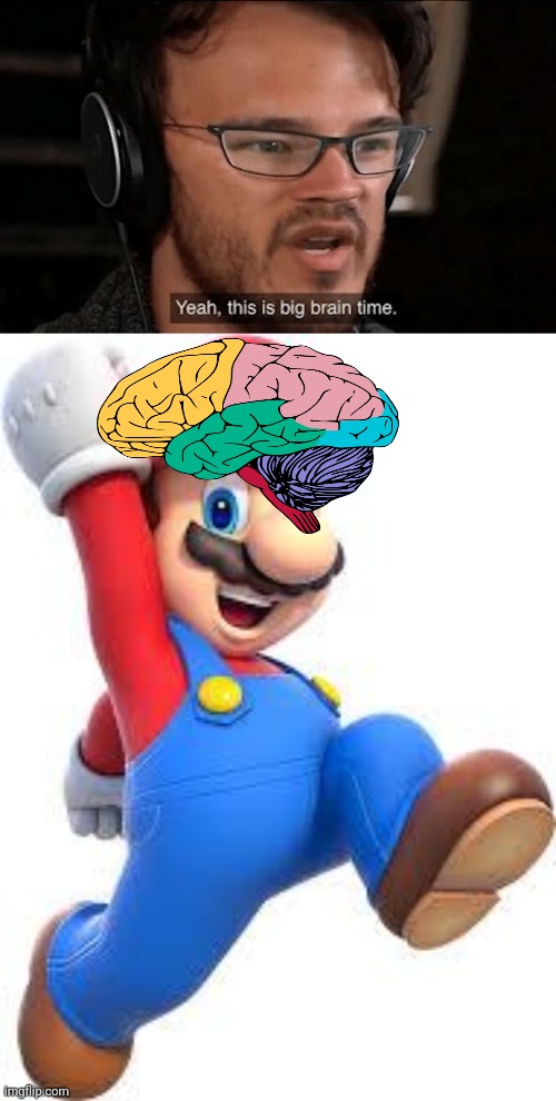 image tagged in big brain time,mario | made w/ Imgflip meme maker