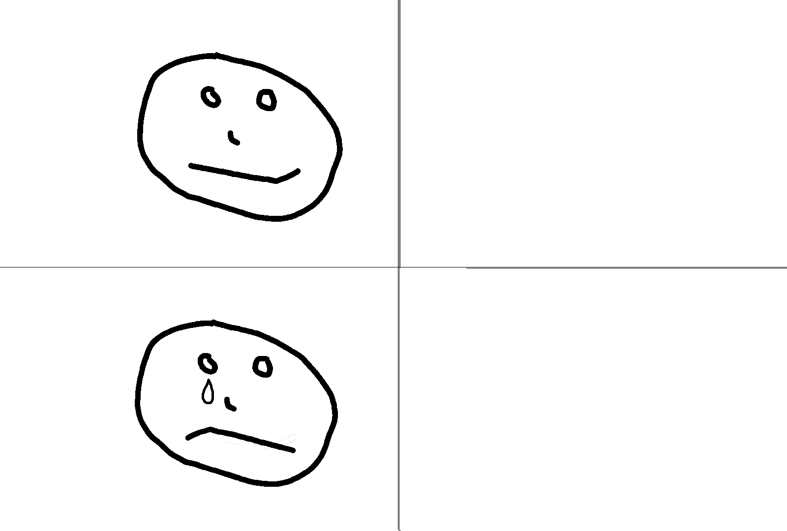 High Quality Painful realisation Blank Meme Template
