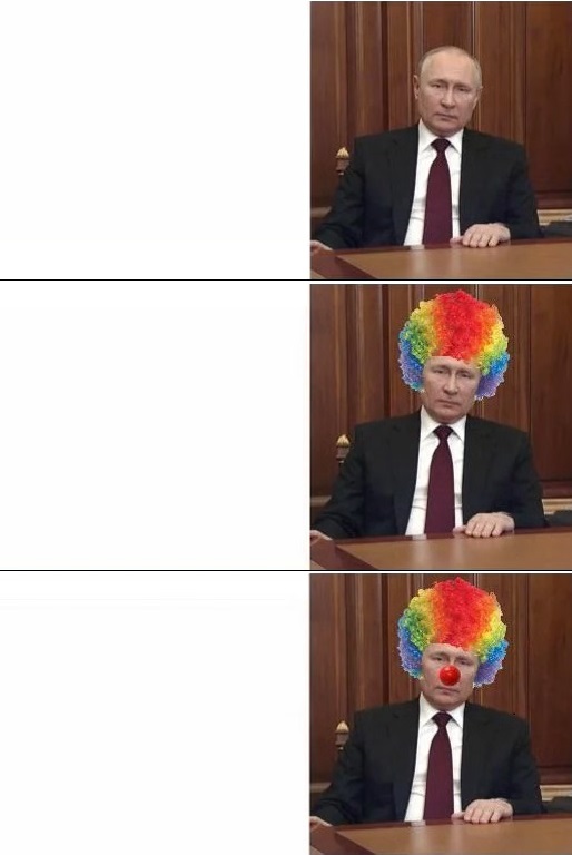 Putin Clown Meme Blank Meme Template