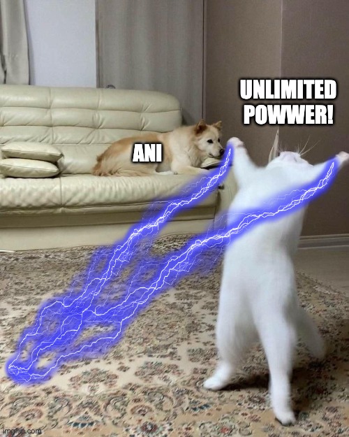 Unlimited Pawwer! | UNLIMITED POWWER! ANI | image tagged in star wars,star wars prequels | made w/ Imgflip meme maker