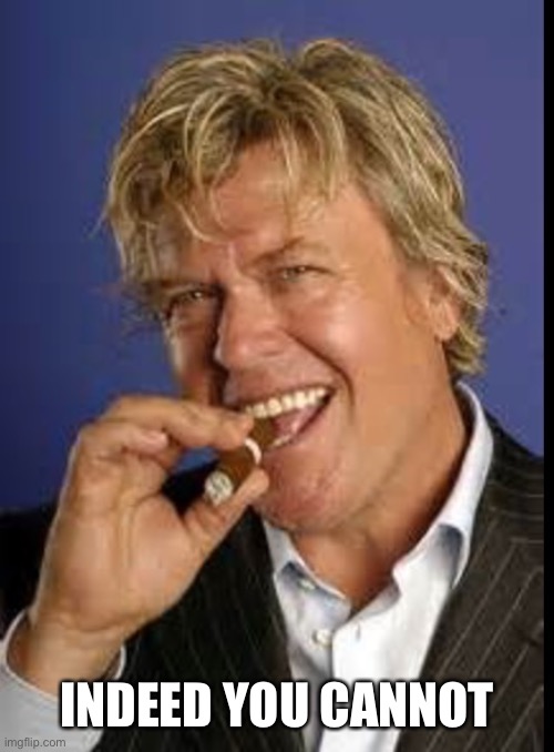 Ron white | INDEED YOU CANNOT | image tagged in ron white | made w/ Imgflip meme maker