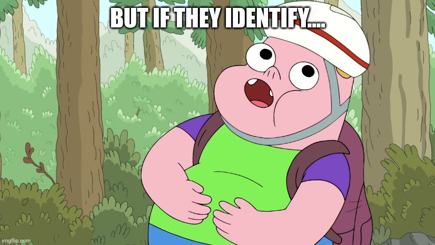 BUT IF THEY IDENTIFY.... | made w/ Imgflip meme maker