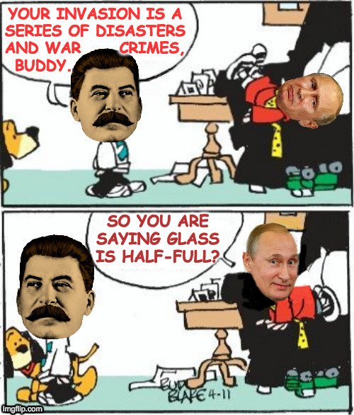 Stalin and Putinhead | image tagged in memes,stalin,putin | made w/ Imgflip meme maker