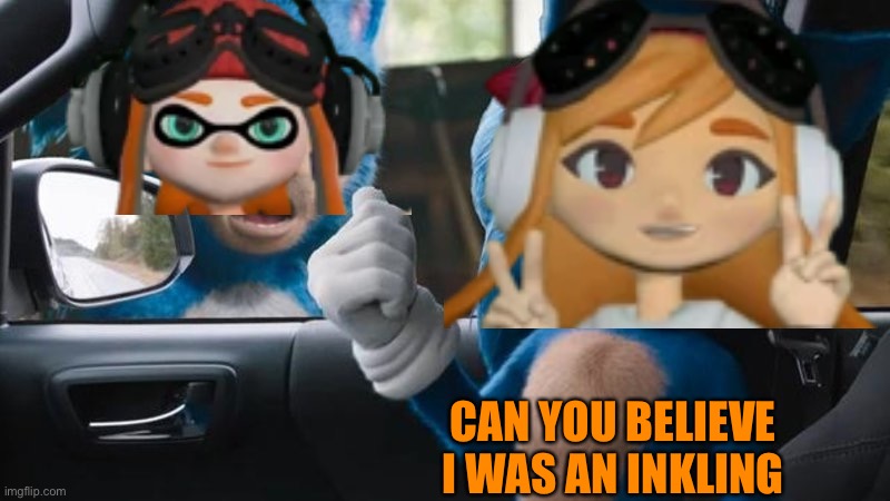 NOSTALGIA!!!!!!!! | CAN YOU BELIEVE I WAS AN INKLING | image tagged in sonic movie old vs new,smg4,inkling,splatoon | made w/ Imgflip meme maker