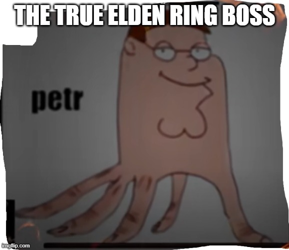 petr | THE TRUE ELDEN RING BOSS | image tagged in elden ring | made w/ Imgflip meme maker