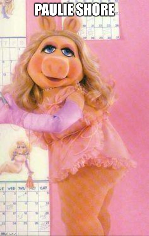 Miss Piggy Lingerie | PAULIE SHORE | image tagged in miss piggy lingerie | made w/ Imgflip meme maker