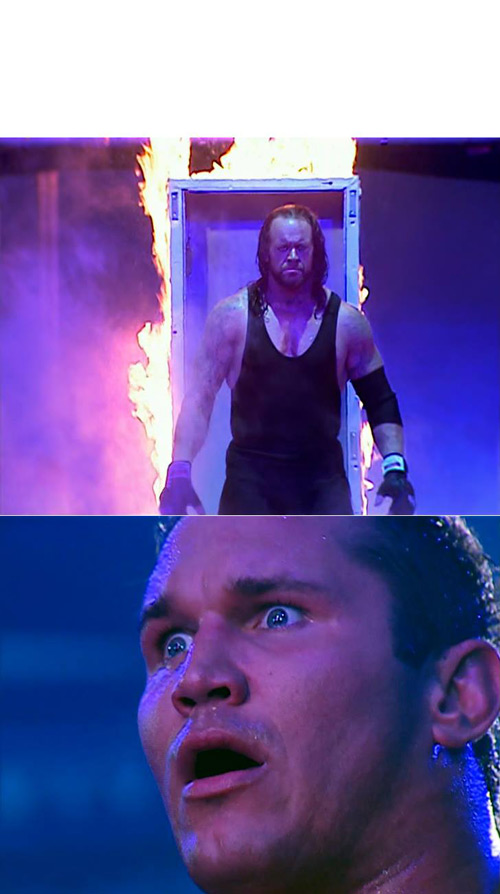 Randy Orton y Undertaker Blank Meme Template
