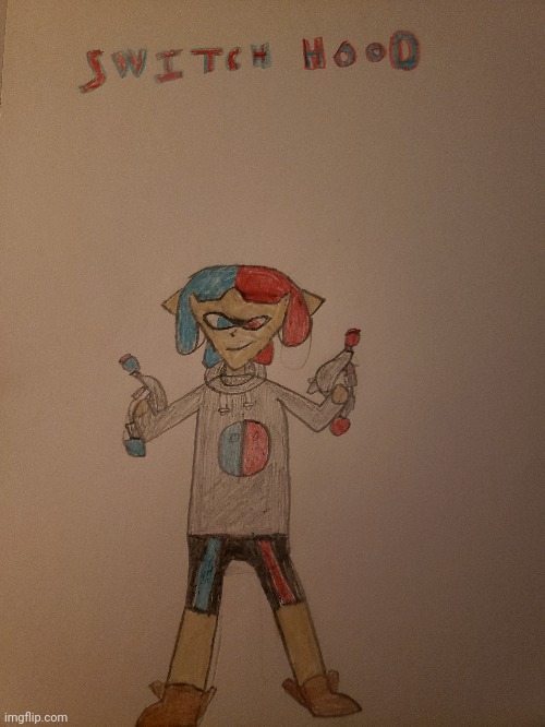 I drew one of My Splatoon ocs Switch hood | image tagged in please dont make fun of her name | made w/ Imgflip meme maker