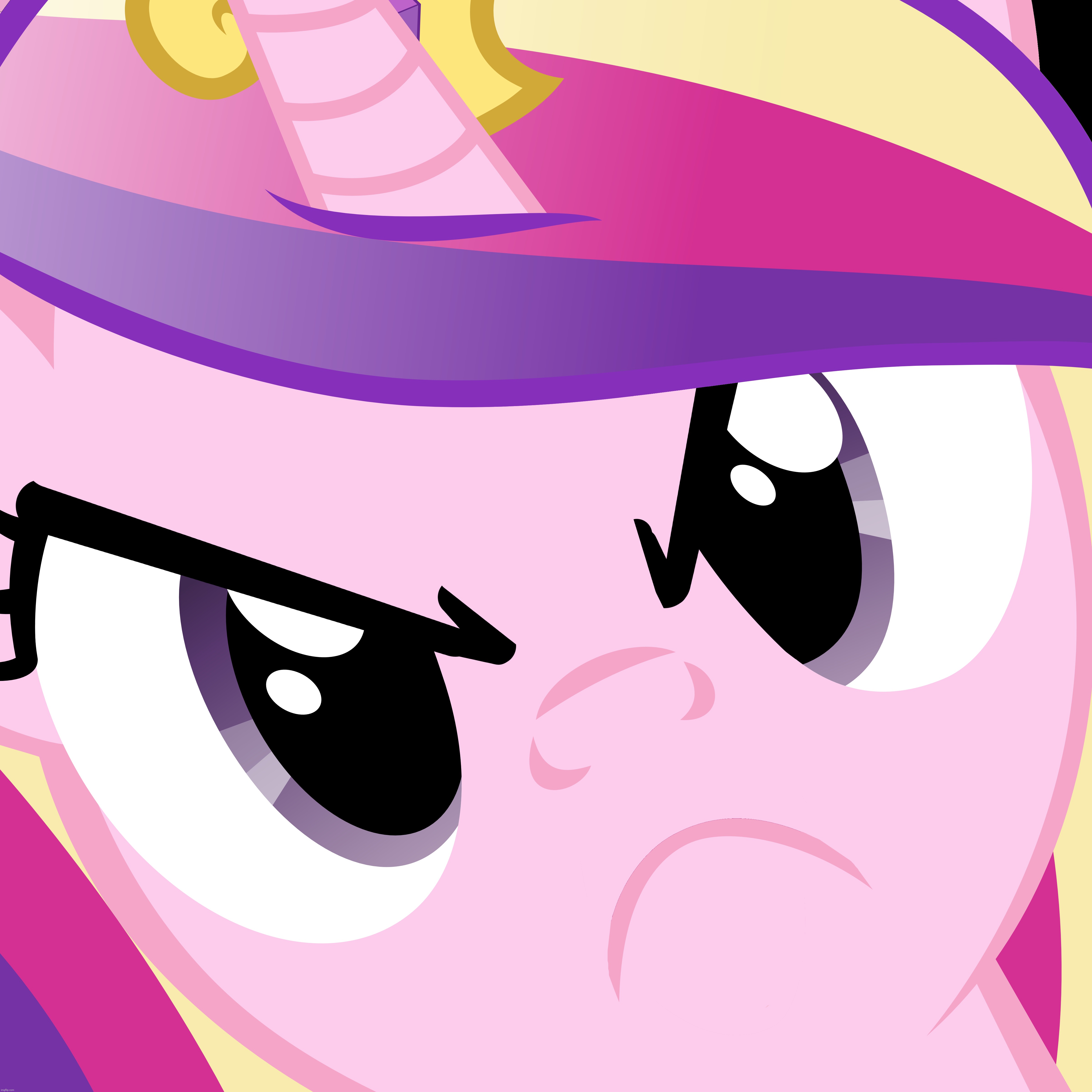 image tagged in my little pony friendship is magic,angry,hi anon,princess cadance | made w/ Imgflip meme maker