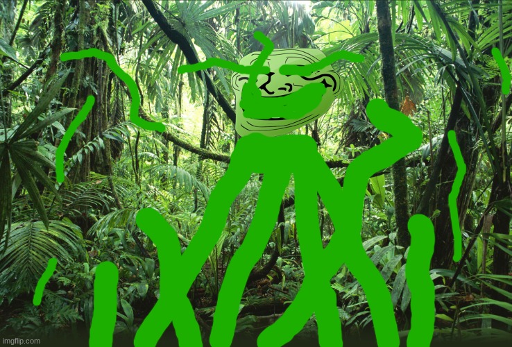 The King of the Jungle Incident (Trollge Contest) | image tagged in jungle,trollge,trollgecontest | made w/ Imgflip meme maker