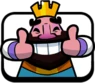 High Quality Clash Royale King Thumbs Up Blank Meme Template