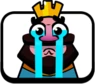 High Quality Clash Royale King Crying Blank Meme Template