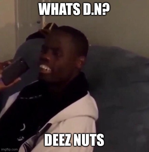 Deez Nutz | WHATS D.N? DEEZ NUTS | image tagged in deez nutz | made w/ Imgflip meme maker