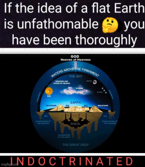 THE IMPOSSIBLE! | image tagged in flat earth,illumati exposed | made w/ Imgflip meme maker