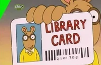 Arthur Holding Library Card Blank Meme Template